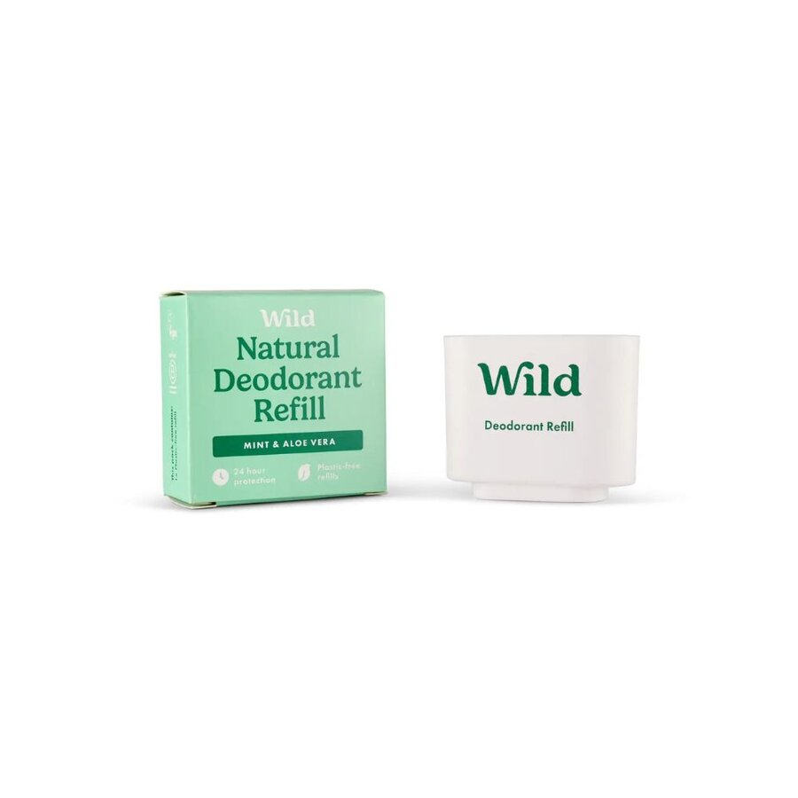 Wild deodorant mint & aloe vera refill 40 g
