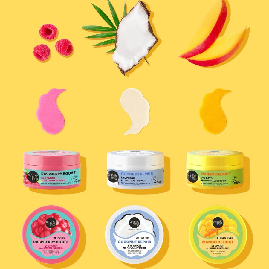 Organic Shop eye patch raspberry boost 60 stk