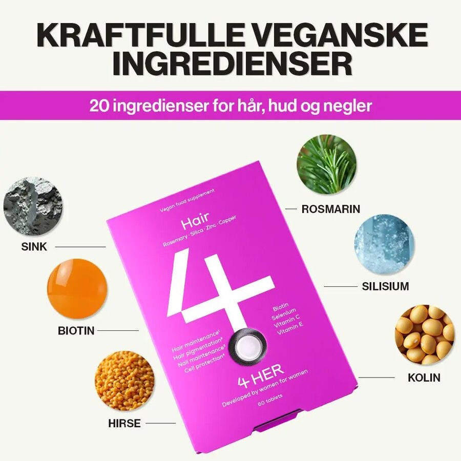 4HER Hair 60 tabletter