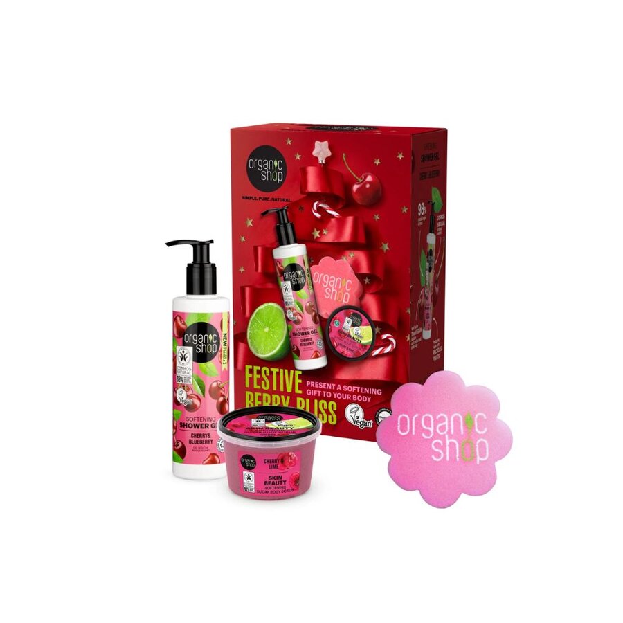 Organic Shop festive berry bliss gavesett