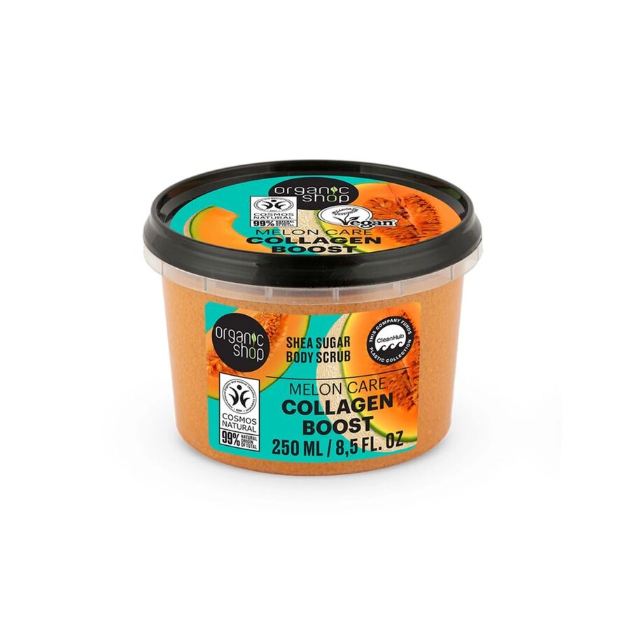Organic Shop shea sugar body scrub collagen boost 250 ml