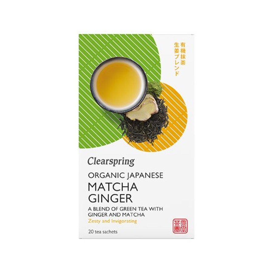 Clearspring matcha genmaicha tea 20 poser