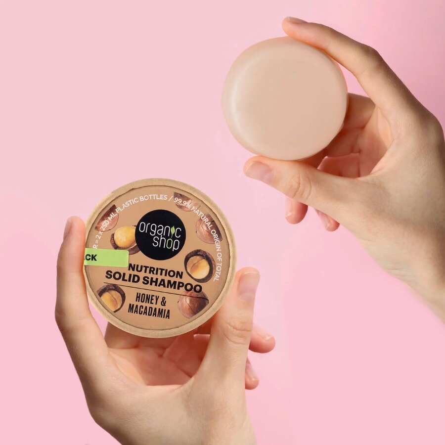 Organic Shop shampoo bar honey & macadamia 60 g