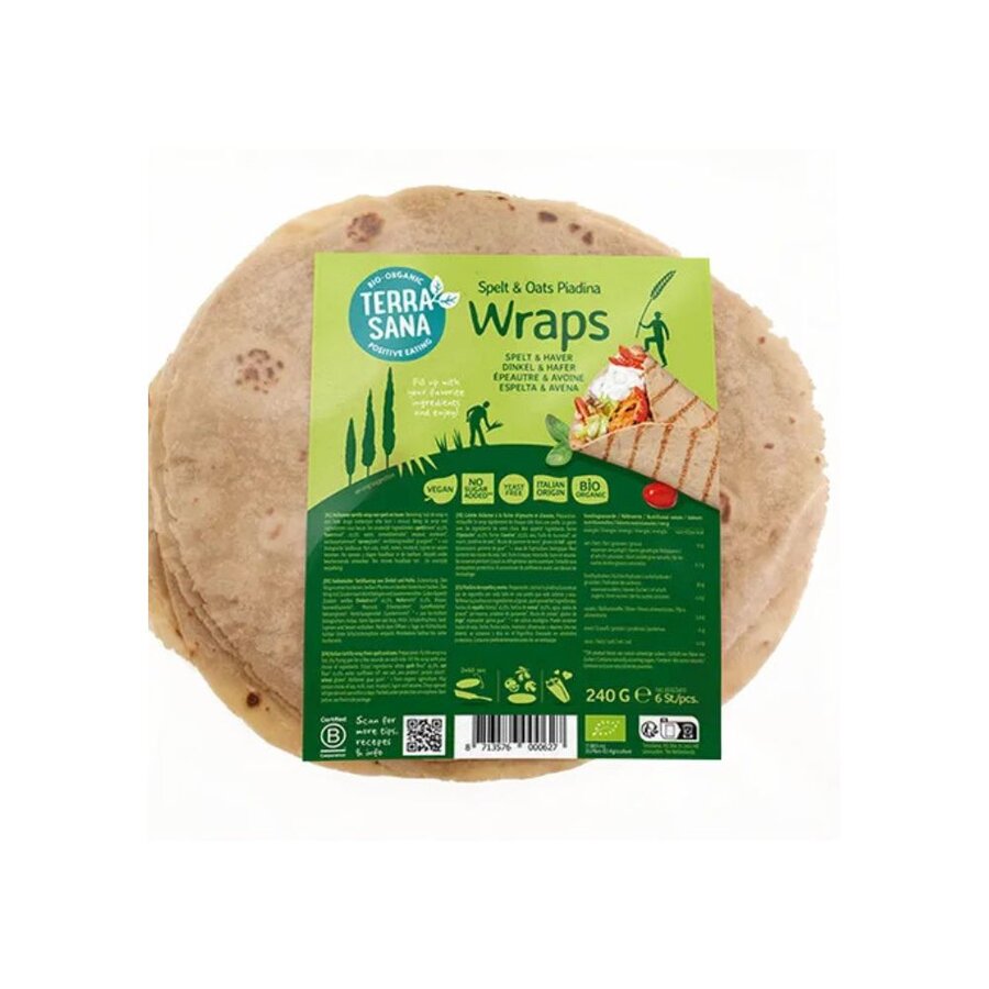 TerraSana piadina wrap spelt & havre 240 g