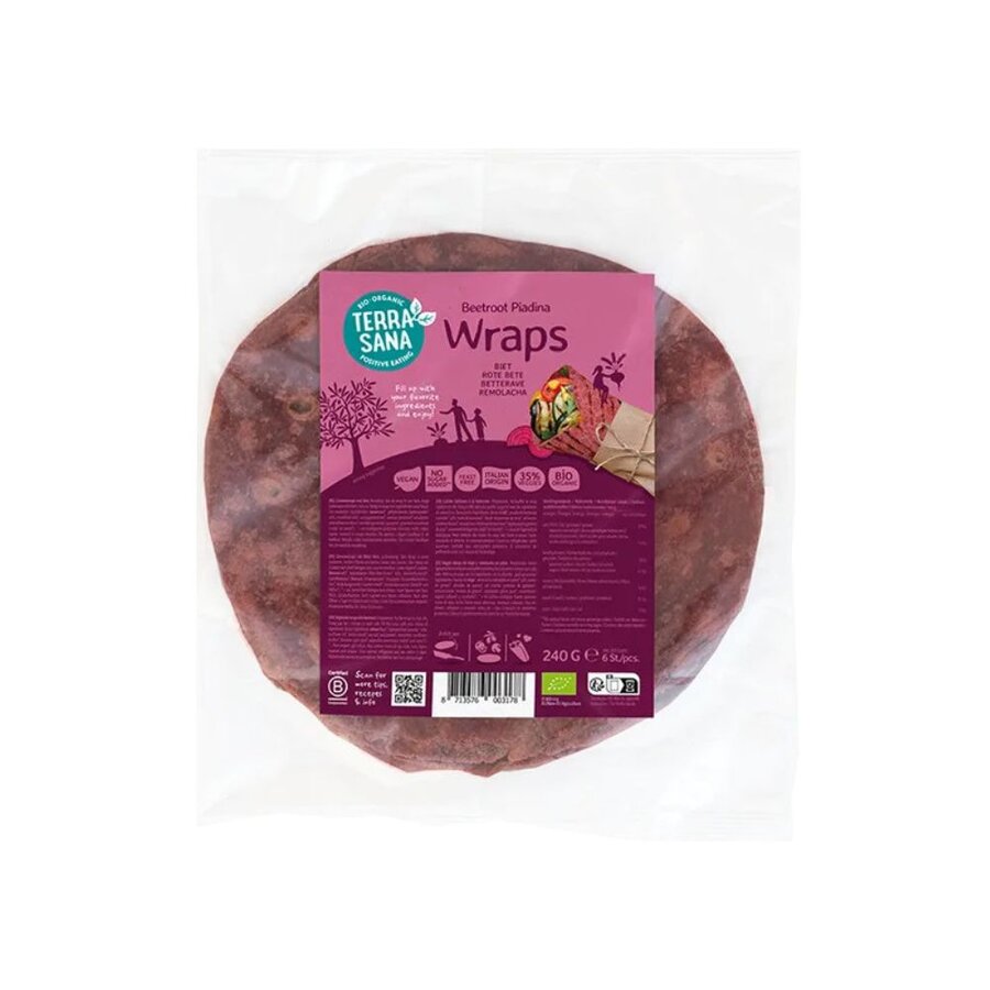TerraSana wrap beetroot piadina 240 g