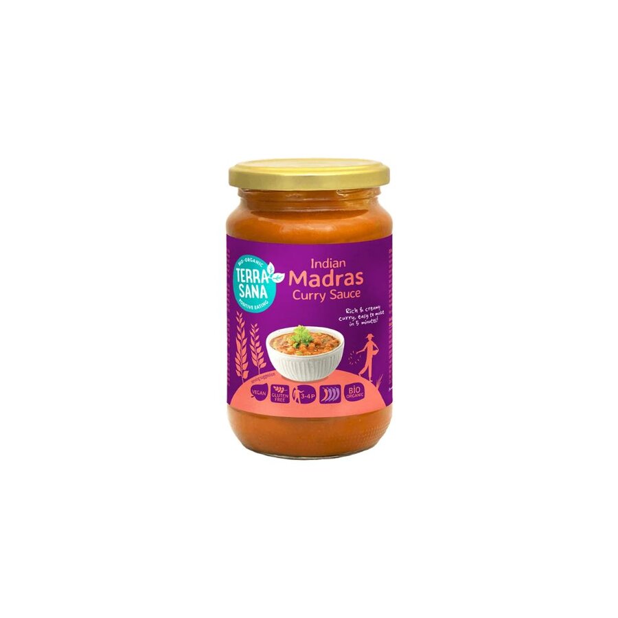 TerraSana Indian madras curry sauce 350 g