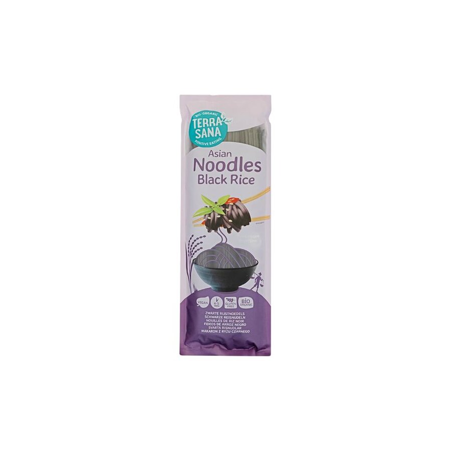 TerraSana Asian noodle black rice 250 g