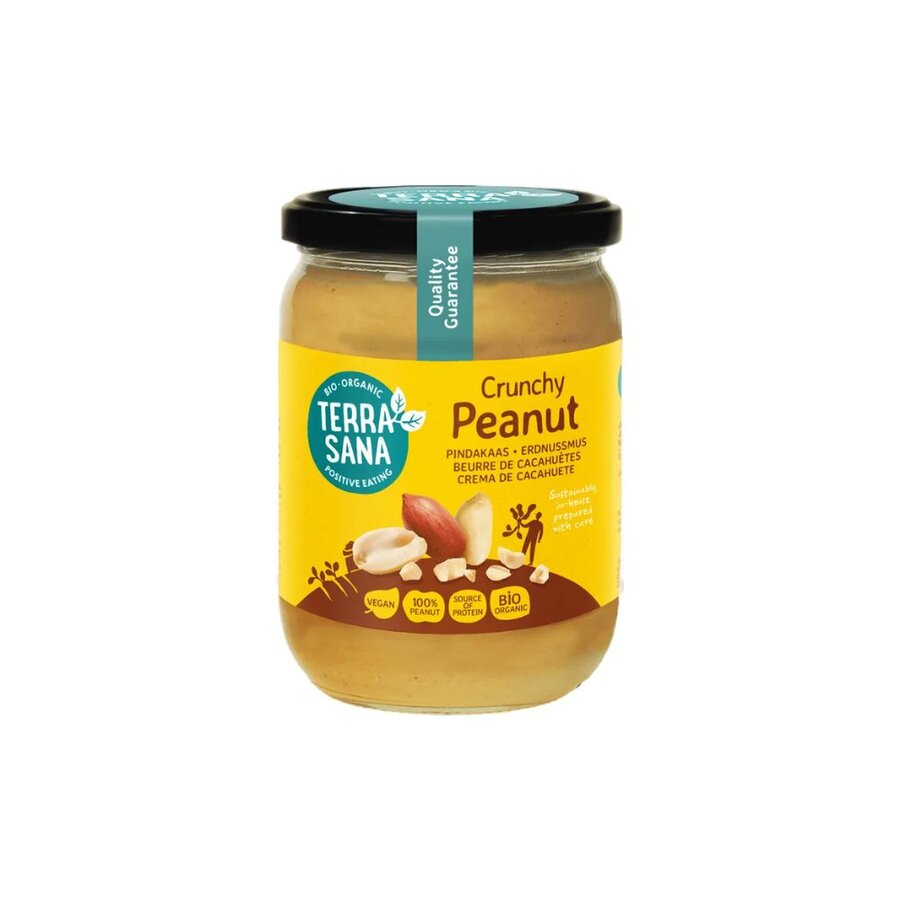 TerraSana crunchy peanøttsmør 500 g