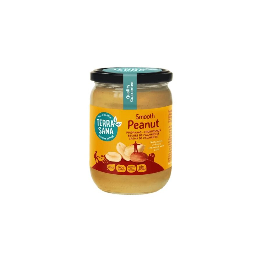 TerraSana smooth peanøttsmør 500 g