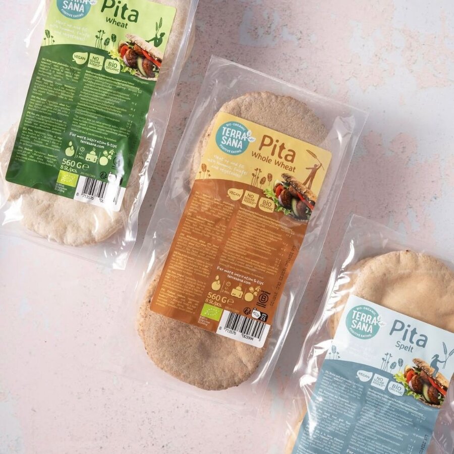 TerraSana pita whole wheat 480 g