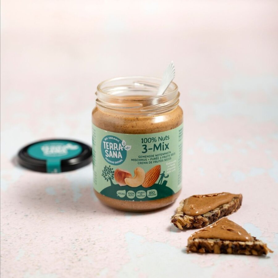 TerraSana 3-mix nøttesmør 250 g
