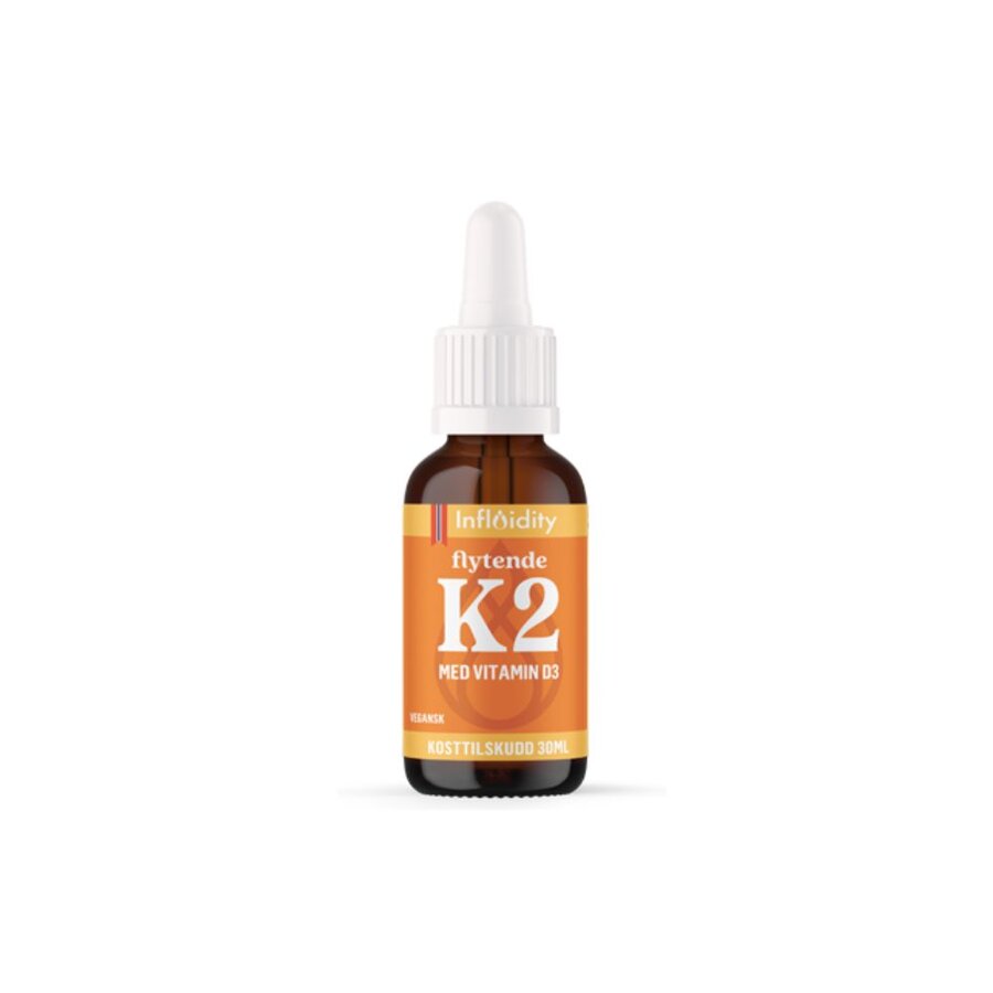 Influidity flytende K2 med vitamin D3 30 ml