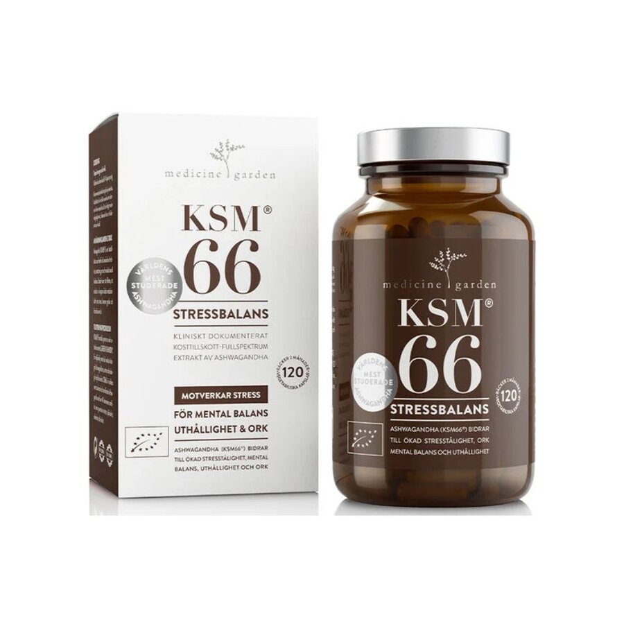 KSM66 ashwagandha 120 kapsler