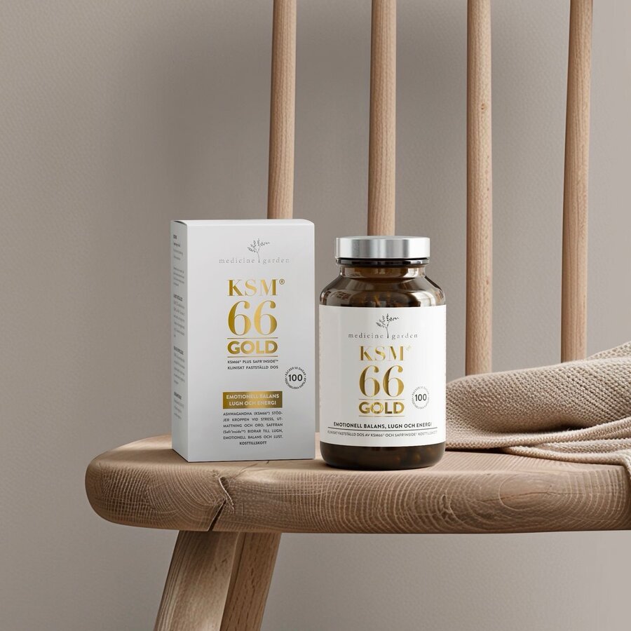 KSM66 gold ashwagandha 100 kapsler