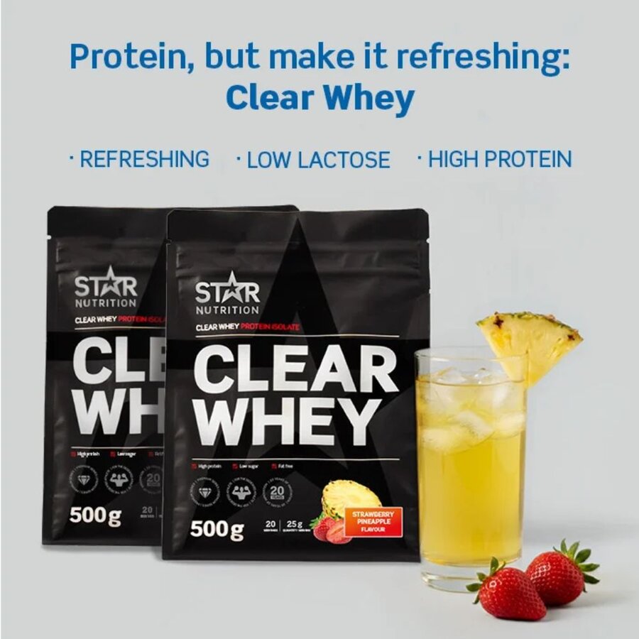 Star Nutrition clear whey strawberry pineapple 500 g