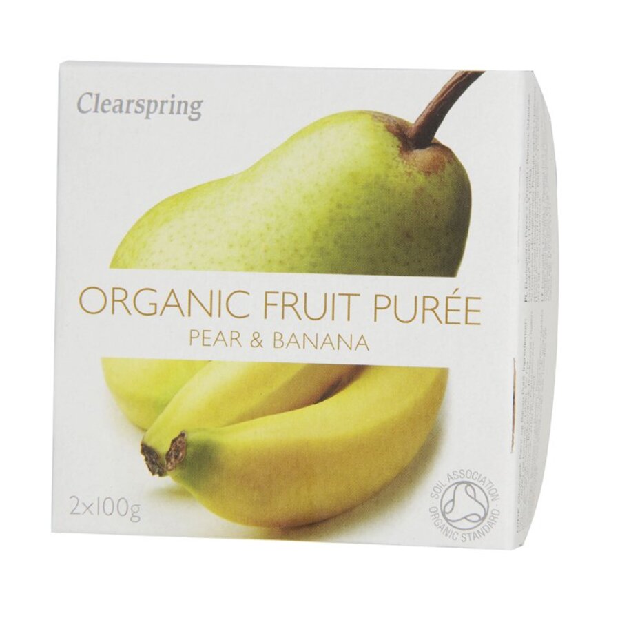 Clearspring økologisk fruktpuré eple & mango 2 x 100 g