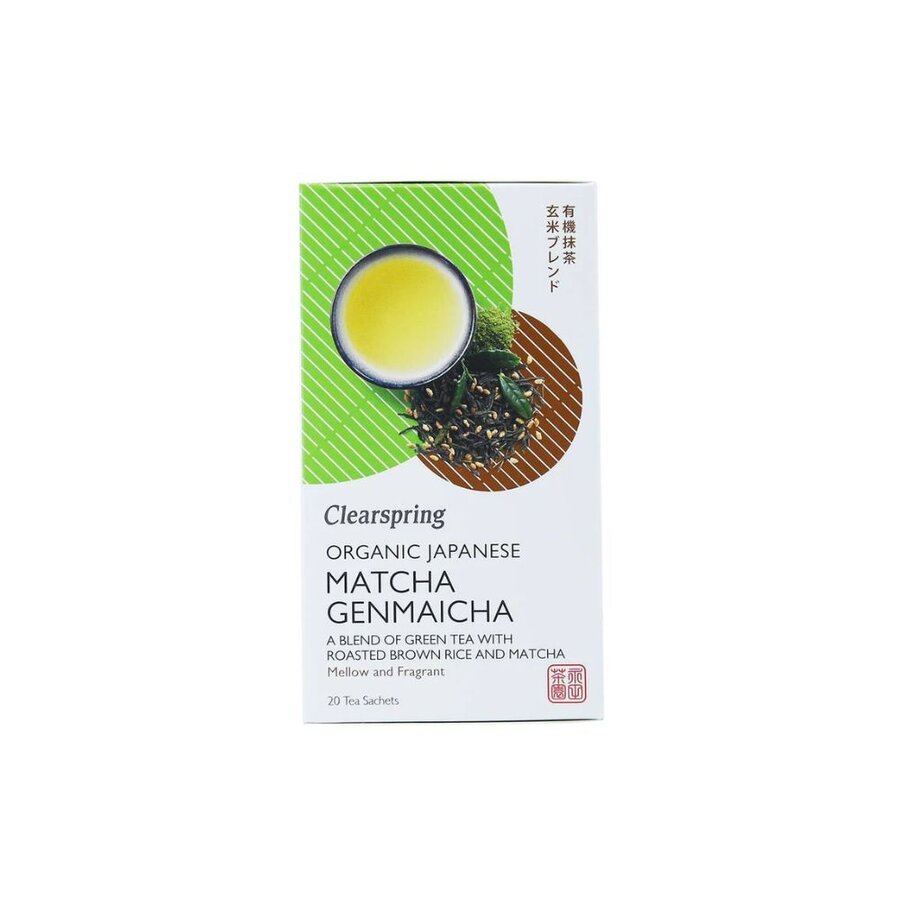 Clearspring matcha genmaicha tea 20 poser