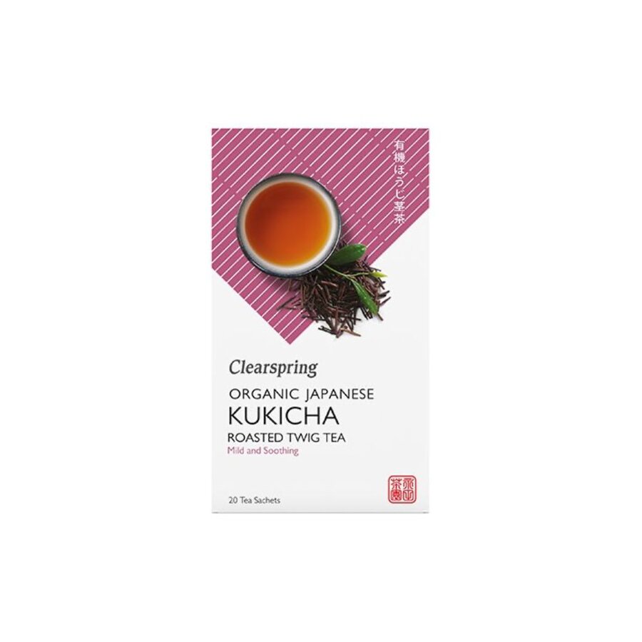 Clearspring økologisk japansk kukicha te 20 poser