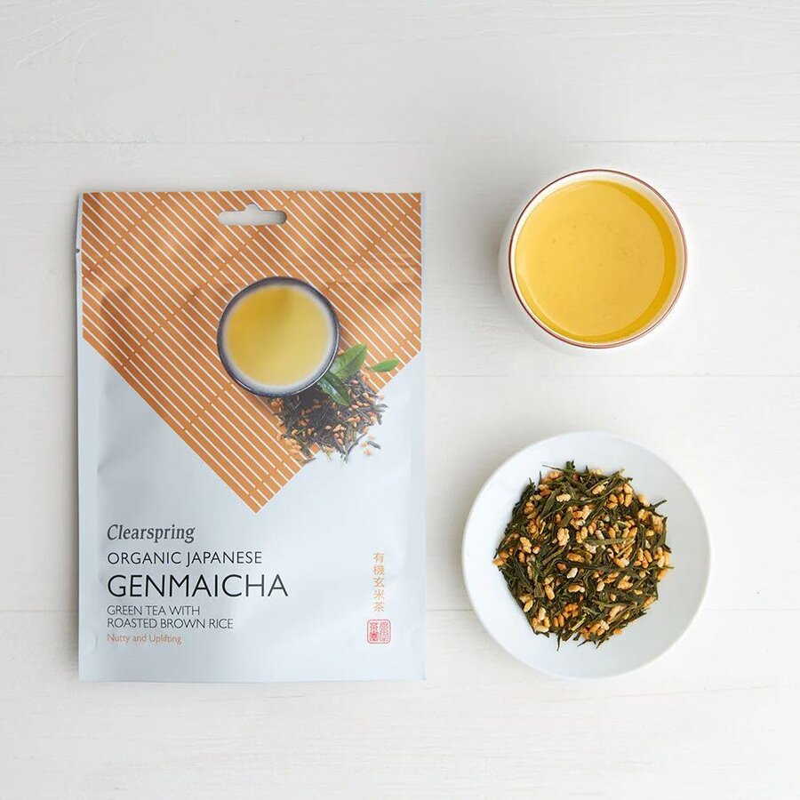 Clearspring genmaicha te løsvekt 90 g