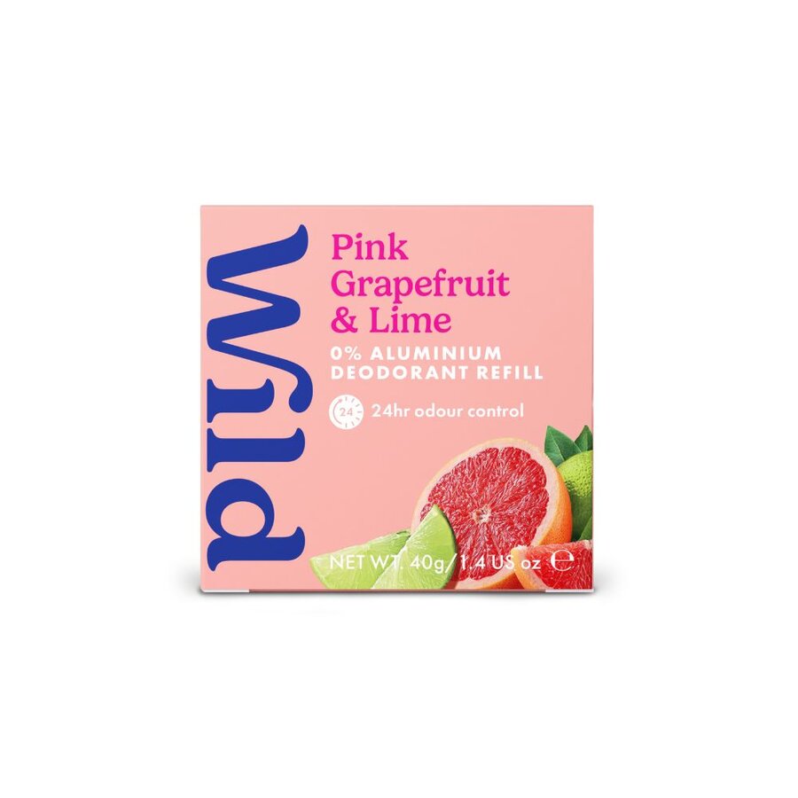 Wild deo pink grapefruit & lime refill 40 g