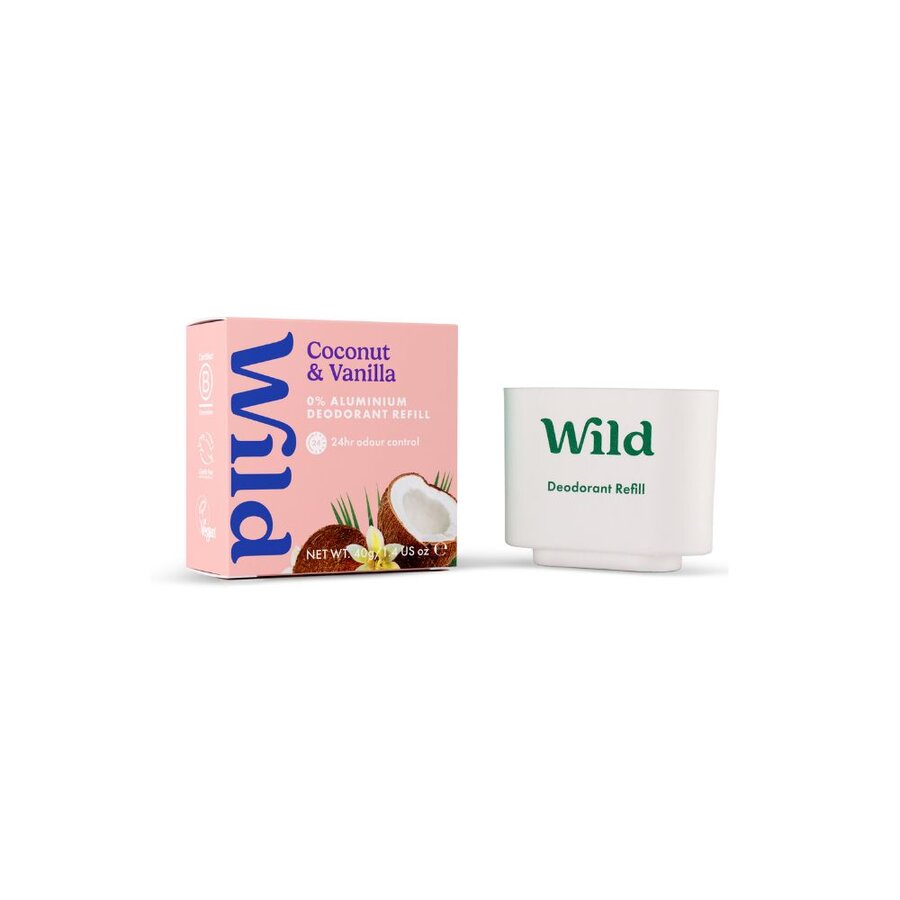 Wild deo coconut & vanilla refill 40 g