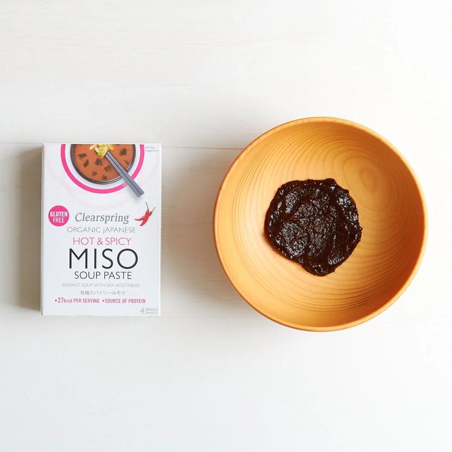 Clearspring miso soup paste hot & spicy 4x15 g