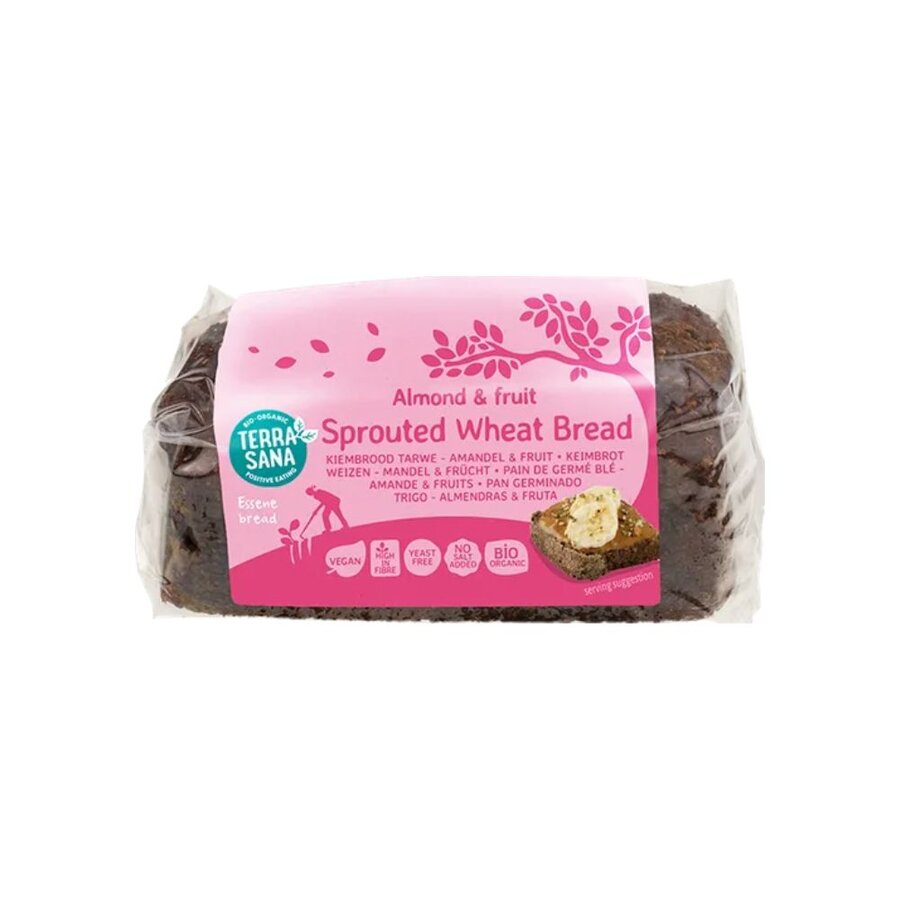 TerraSana sprouted wheat bread almond & fruit 400 g