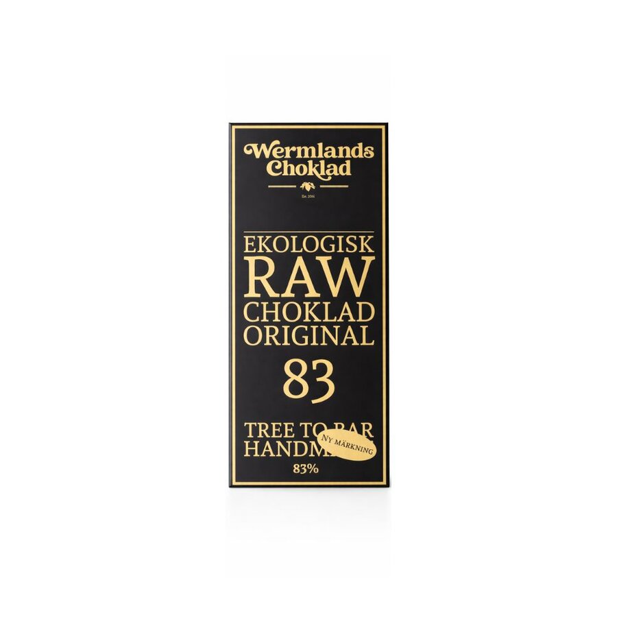 Wermlands Raw sjokolade original 83% 50 g