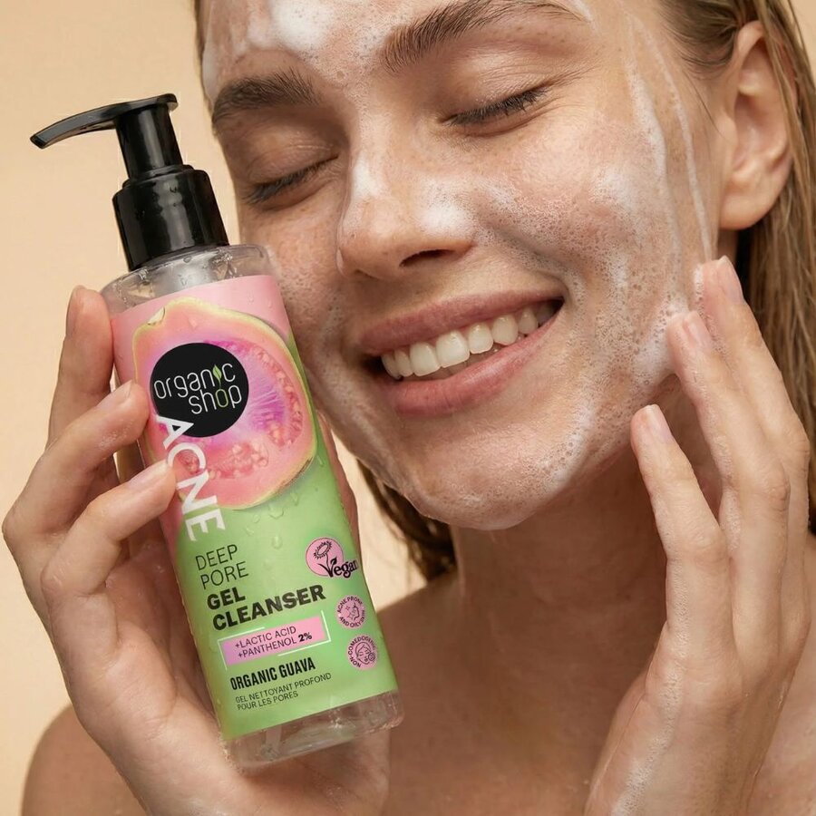 Organic Shop acne deep pore gel cleanser 200 ml
